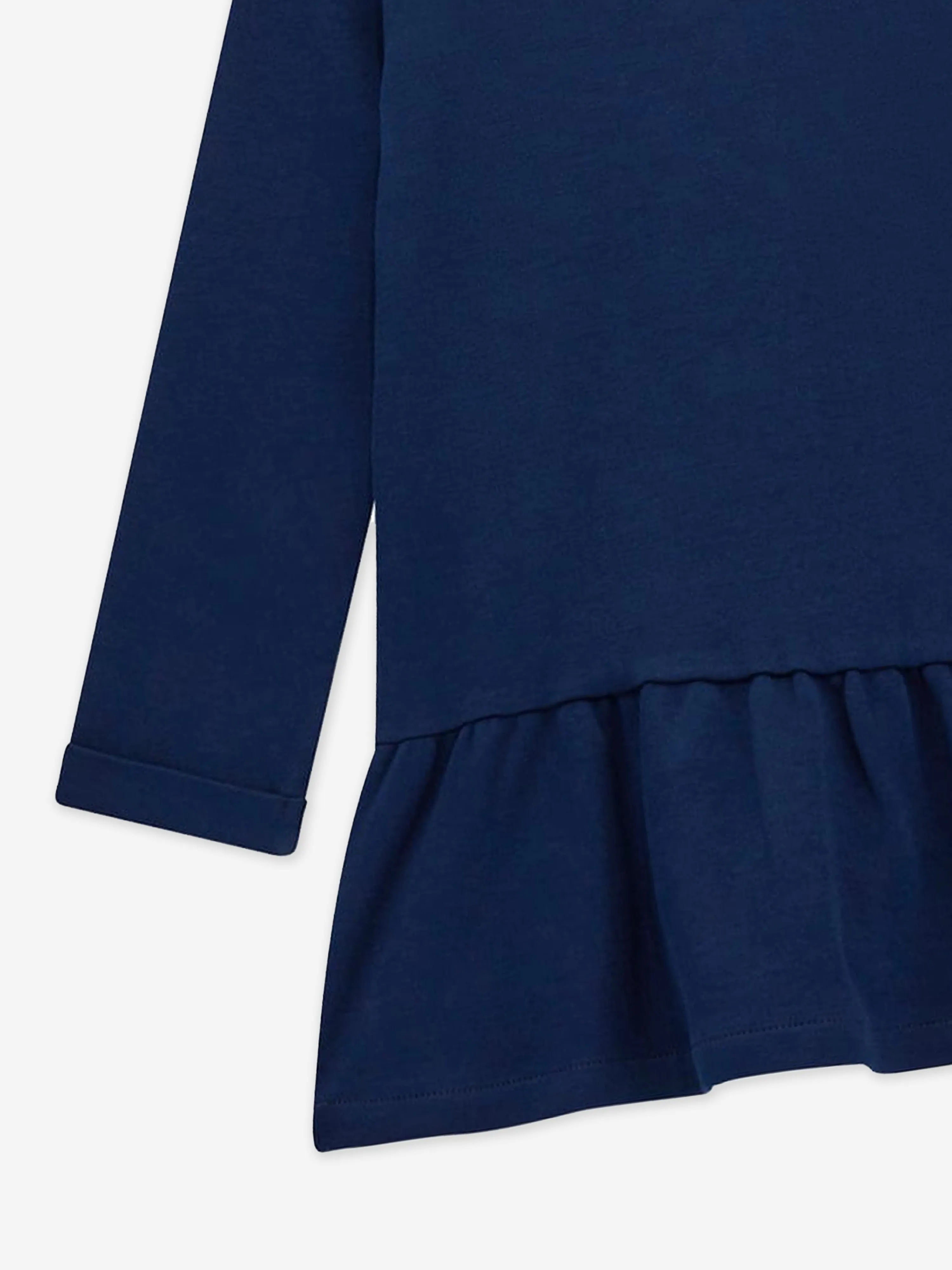 Guess Girls Logo Jersey Dress in Blue