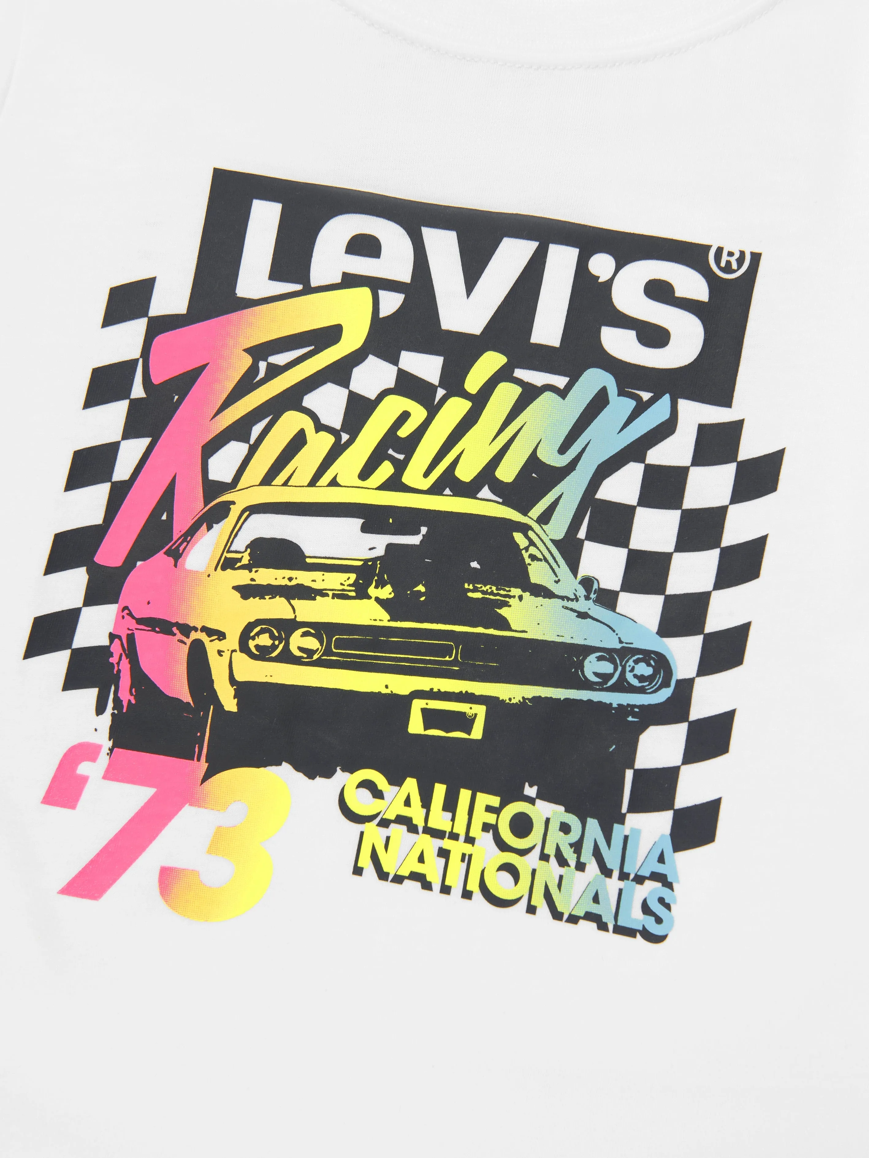 Levi's Wear Boys Racing Box Tab T-Shirt in White