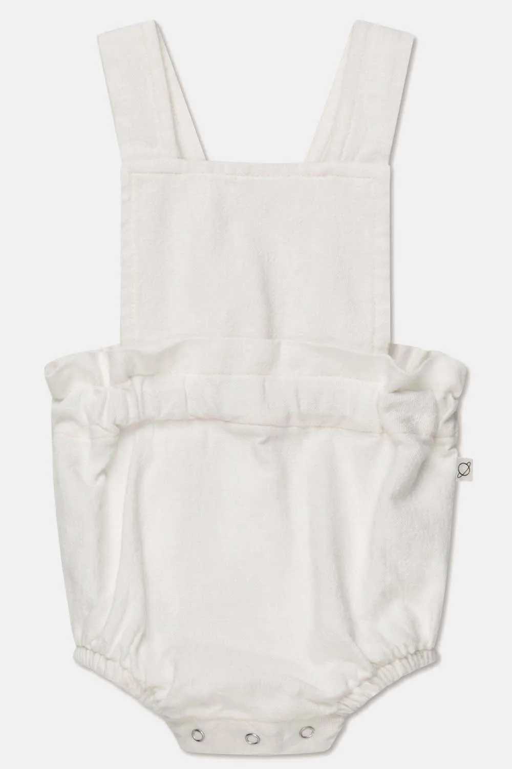 RUSTIC COTTON SMOCKED BABY OVERALLS
