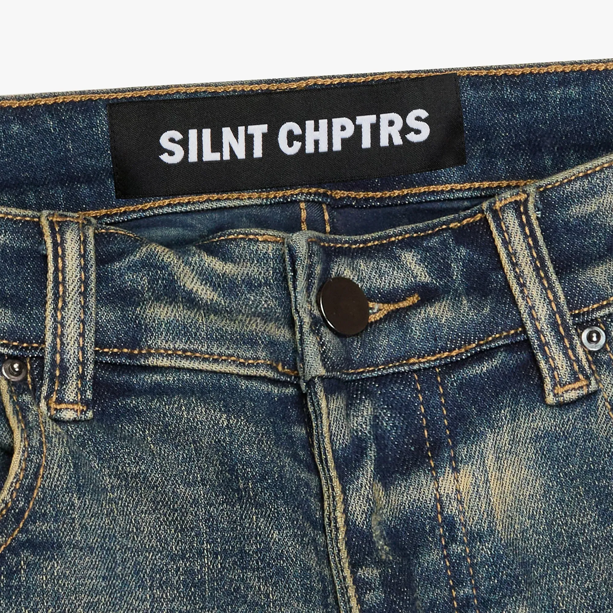 SILNT CHPTRS "Reality" Stacked Flare Jeans