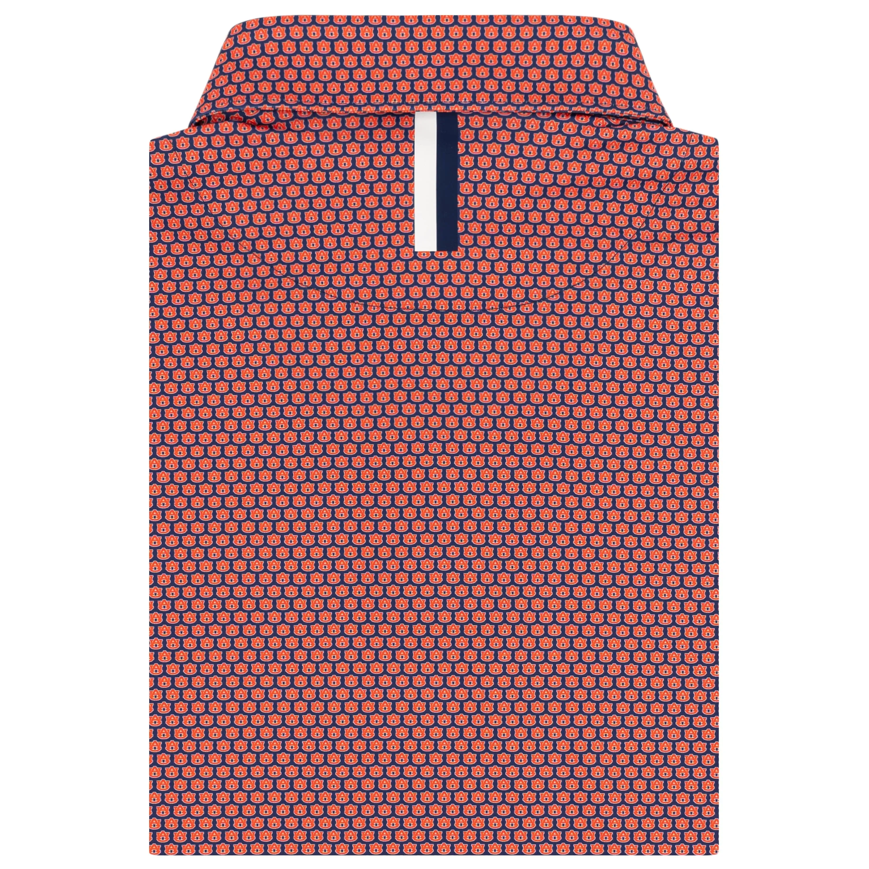 The AU® | Collegiate Polo | The AU - Dock Blue/Blaze Orange