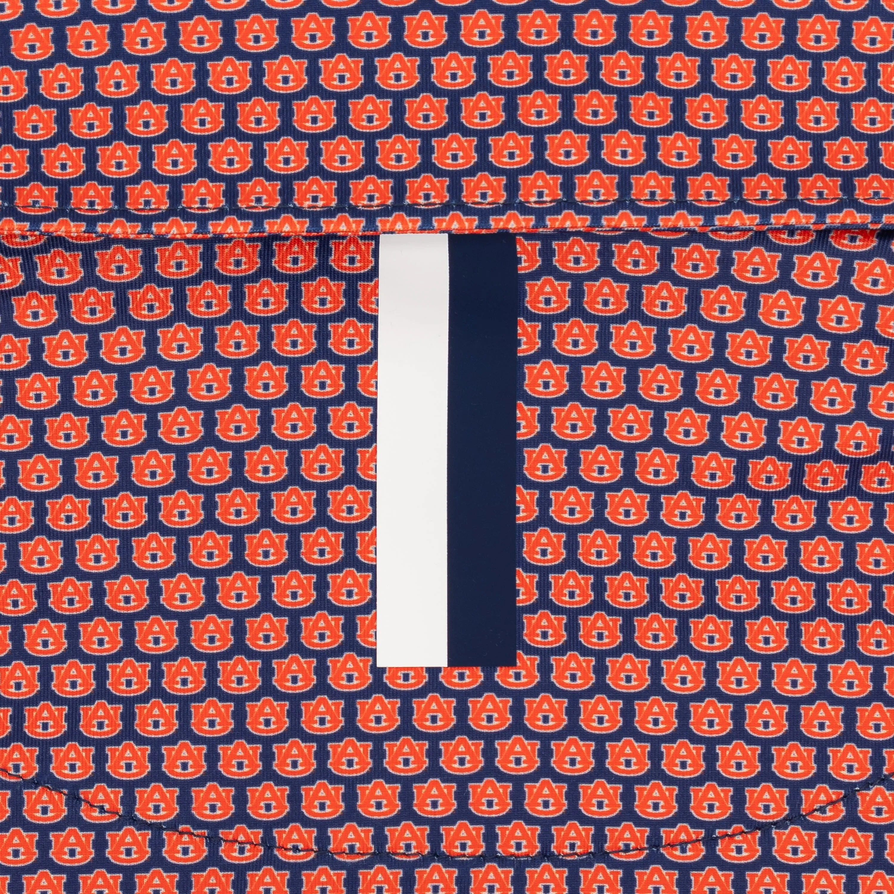 The AU® | Collegiate Polo | The AU - Dock Blue/Blaze Orange