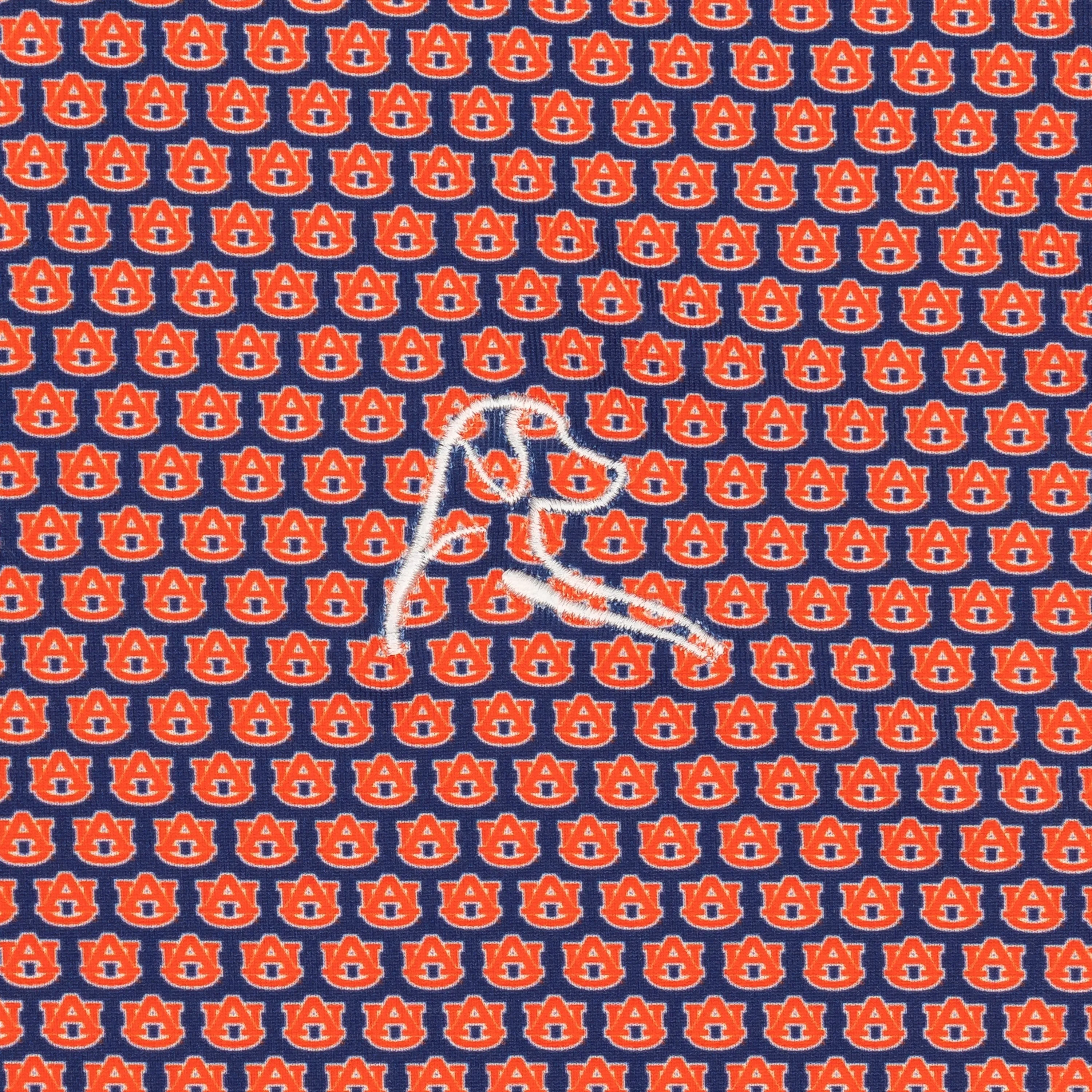 The AU® | Collegiate Polo | The AU - Dock Blue/Blaze Orange